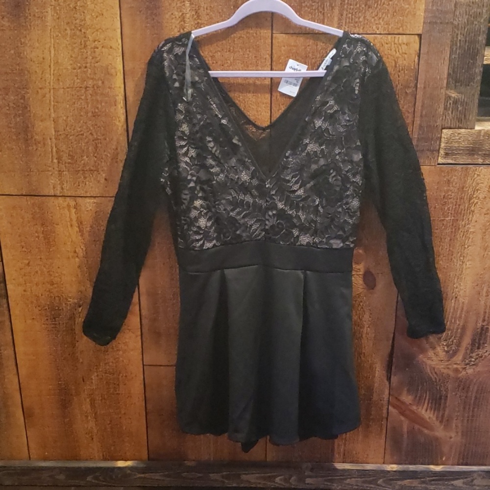 Black&Tan dressy Romper